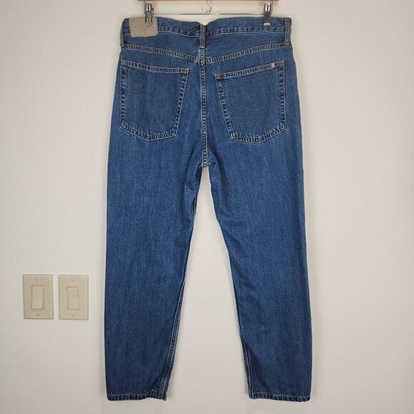 Everlane The Summer Slouch Jeans Womens 29 Blue Button Fly Cotton Blend Relaxed - Picture 2 of 12